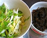 もずくとセロリの醤油麹風味・酢のもの作り方2写真