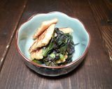 水前寺菜（金時草）焼き浸し　京都カフェ作り方7写真