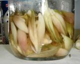 梅干し入りみょうがの甘酢づけ作り方4写真