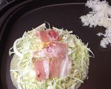 中はごはんですよ♪　広島風お好み焼き作り方3写真