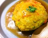 卵1個で作る山芋入りふんわり優しい天津飯作り方9写真