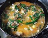 簡単・節約・「ひき肉のニラ玉丼」作り方6写真