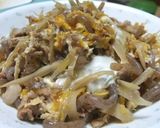 豚肉・ごぼう・こんにゃくの柳川風作り方5写真