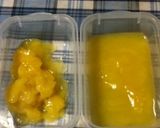おかずカップでマンゴーレアチーズケーキ作り方1写真