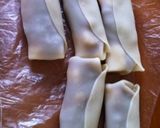 アンコとバナナの餃子の皮巻き焼き作り方4写真