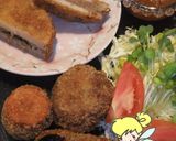 大きなズッキーニde挽肉のはさみ揚げ♪作り方8写真