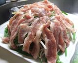 レンジで豚肉とニラ・もやしのあっさり蒸し作り方3写真