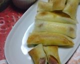 春巻きの皮で「フランクフルトのチーズ巻き作り方6写真