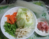 炒めながらもどす【はるさめの野菜炒め】作り方1写真