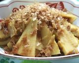 電子レンジで「タケノコのおかか煮」作り方4写真