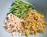 豆もやしとササミとキュウリの中華サラダ作り方5写真