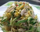 豆もやしとササミとキュウリの中華サラダ作り方6写真