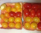 ミニトマトのピザトースト作り方1写真