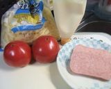 スパムとトマトのマヨチーズ味作り方1写真