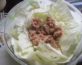 簡単に！！！キャベツとツナのレンジ蒸し作り方1写真