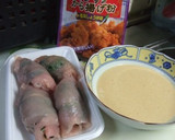 ササミでほうれん草とウインナーの唐揚げ作り方5写真