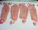 豚肉とチーズで【ミルフィーユカツ】作り方1写真