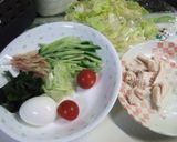 サラダうどん☆濃厚坦々胡麻味作り方2写真