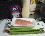 簡単！！！ササミ＆アスパラで一品作り方1写真