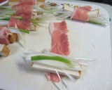 厚揚げ・長ネギの豚肉巻き☆ピリ辛味噌あじ作り方2写真