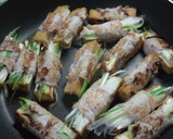 厚揚げ・長ネギの豚肉巻き☆ピリ辛味噌あじ作り方4写真