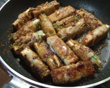 厚揚げ・長ネギの豚肉巻き☆ピリ辛味噌あじ作り方6写真