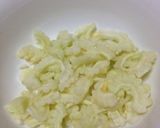 白いゴーヤーの納豆もずく和え作り方1写真