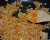 豆板醤仕立ての甘辛ピーマン炒飯作り方3写真