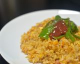 豆板醤仕立ての甘辛ピーマン炒飯作り方6写真