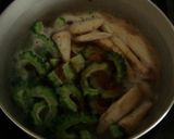 ゴーヤとごぼうの、ホタテ貝柱さっと煮作り方3写真