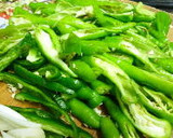 豚肉とシシトウのオイスター炒め作り方5写真