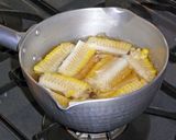 レンジで茹でトウモロコシ（おひたし風）作り方4写真