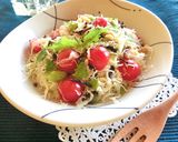 キャベツとトマトとしらすの塩昆布サラダ作り方7写真