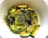 茄子のバジル・塩昆布トースト作り方2写真