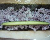子供お弁当♪ゆかりのり巻き♡きゅうりＩＮ作り方3写真