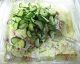 ライタ。カレーの付け合せに最高作り方5写真