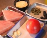 めかじきのチーズ焼き～ケッパーソース。作り方1写真