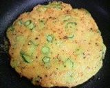 ジャガイモで作る、オクラチヂミ♫作り方4写真