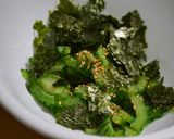 ゴーヤのナムル風磯和え～お弁当にも◎作り方3写真
