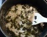 黒ゴマと海苔のおかゆ作り方1写真