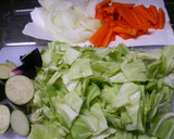 切り方次第！！鶏ムネ染みしみぃ♪野菜炒め作り方1写真