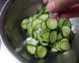 自家製らっきょうで☆わかめと胡瓜の酢の物作り方3写真