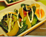 ☆夏野菜とゆで卵のクミンマヨチーズ焼き☆作り方7写真