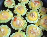 ゴーヤのカニツナたまご流し焼き作り方3写真