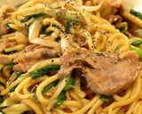 ■絶品！豚ニラうまうま醤油焼きそば■作り方8写真