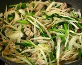 ■絶品！豚ニラうまうま醤油焼きそば■作り方6写真
