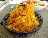 味付けは麺つゆだけ☆にんじんしりしり作り方4写真