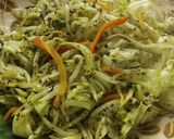 栄養たっぷり！お茶っぱ入り野菜炒め作り方7写真