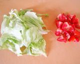 塩昆布で和風サラダ仕立ての冷製パスタ作り方1写真