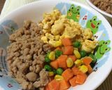 ★簡単ポロポロ★鶏そぼろの三色丼作り方6写真